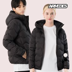 아르메데스 남녀공용 경량 패딩 후드 자켓 AR-616
