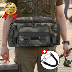 코르빈 루어가방 다용도 낚시 보조가방 숄더백 크로스백 힙색 멀티가방, 잘빠진 골드블랙