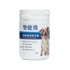樂健飛 L.C.F 犬貓寵物潔牙粉, 1個, 超級褐藻潔牙粉犬 40g