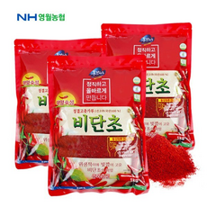 영월농협동강마루 25년산 햇 청결 고춧가루 비단초, 3세트, 1kg