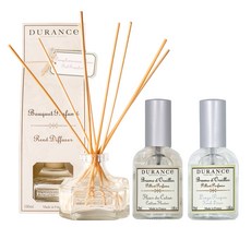 DURANCE 朵昂思 香氛套組 (粉紅葡萄柚擴香、棉花枕頭香氛、清新亞麻枕頭香氛), 1套