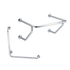 【海夫健康生活館】裕華 不鏽鋼系列 亮面 浴廁組 面盆扶手 L型扶手(T-111 T-050), 1個