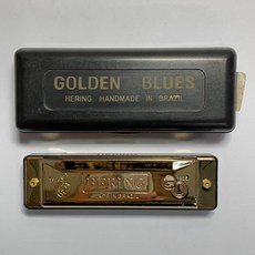 Hering Golden Blues 十孔口琴, 1個, 未包膜C調