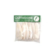 천연 갑오징어뼈 앵무새 칼슘보충 영양제, 소형(6pcs), 1세트