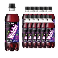 웰치 제로 포도맛 500mlx12페트, 500ml, 1개
