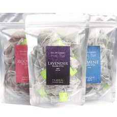 티리얼 허브차 홍차 25티백 캐모마일 루이보스 페퍼민트 히비스커스 자스민 레몬그라스 레몬밤 라벤더 마테차 얼그레이 아쌈 다즐링 보이차 블렌딩티, 1개, 1.2g, 25개입, 1.2g