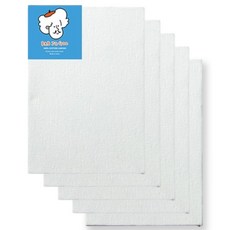 [밥조교] 무지 면천 캔버스 13x18cm 5개, 1세트