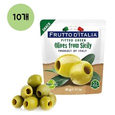 마다마 피티드 올리바 올리브스낵 와인안주 씨없는그린올리브, 30g, 10개