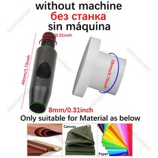 금속 펀치 구멍 그로밋 다이 핸드 프레스 몰드 신발 가죽 공예 벨트 재봉 액세서리 22mm