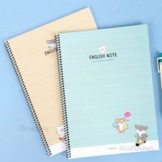 로랑마켓 영어노트 랜덤발송 5개세트 알파벳쓰기노트 초등영어노트 스프링영어공책