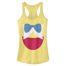 Disney 여성용 이상한 나라의 앨리스 트위들 코스튬 주니어 레이서백 탱크 바나나.