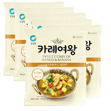 청정원 카레 카레여왕 망고바나나 분말, 6개, 108g