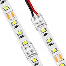 LED 2핀 스트립 10MM 범용 연결 커넥터 테이프 라이트용 아이스 8MM 플러그 빠른 리본 스트링 T형, 5Pcs, 10mm Strip to Strip