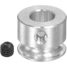 하핑턴 V형 풀리 3.17mm 보어 12mm 외측 직경 단일 홈 알루미늄 합금 3MM PU 라운드 벨트 모터 샤프트 드릴링 머신, 6mm