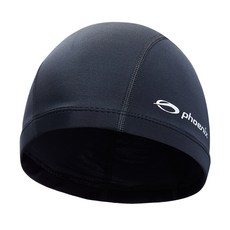 피닉스 아동 S 스판 천 수모 PCN-01 수영모, 블랙