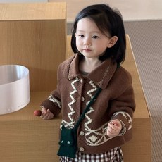올올라라KC 노르딕니트가디건 (브라운) S(2~3y)~XL(6~7y)