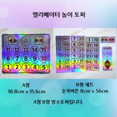 엘리베이터 놀이토퍼 / 교육용 토퍼-라미아뜰리에, 블루