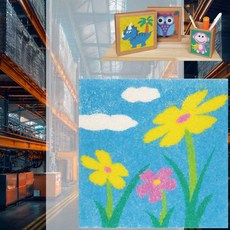 데코샌드 액자만들기 들꽃 종이액자 만들기키트 만들기재료 데코페이퍼 미술교구 DIY액자