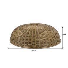 仿藤編超大號熟食罩 65cm 棕茶色, 1個