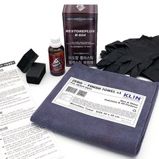 리스토어플러스 R604 플라스틱 가니쉬 복원제 클린타월세트, 1개, 50ml, R604  50ml, 사은품 2종