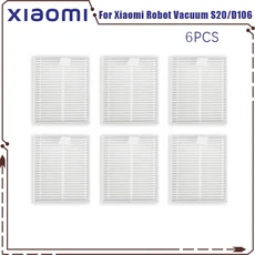 (Xiaomi 로봇 진공 S20 / D106) 부품 메인 롤러 사이드 브러시 필터 천 액세서리에 적합, 07 6PCS