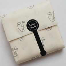 잇츠K 핸드메이드 스티커, 200개입, 블랙 기다란