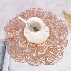 식탁매트 2p 로즈골드 플로랄 테이블매트 테이블장식ver9+5SUv