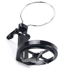 차량 통풍구 원형 거치대 자동차 홀더 걸이 포켓 bnc*28728cD, 검정, 1개