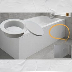 욕조점검구 원형 캡 배수구 트랩 검사 욕조배관점검