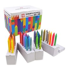 사쿠라크레파스 색연필 쿠피펜 스탠드 타입 48색 FY48-AZ, 상세페이지 참조