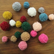 원단킹 3개] 뽀글이 폼폼 10color (5801070), 2cm 백아이보리, 3개