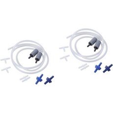 GLEAV 2개 표준 항공 튜빙 수족관용 공기 펌프 티 조인트 매니폴드 튜브 밸브 어항, 2