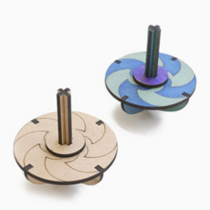 착시팽이B 나무팽이 겨울 민속놀이 색칠놀이 전통놀이 만들기키트, 본상품