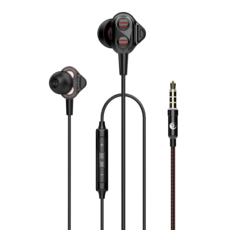 밥튠 8D 유선 게이밍 이어폰 발로란트 배그 BJ 방송용 이어셋 인이어 블랙