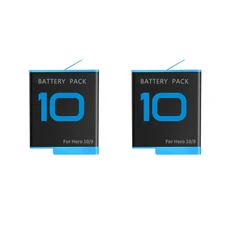 TELESIN-고프로 10 히어로 9 용 브랜드 충전기/예비 리튬 이온 배터리 블랙 카메라 액세서리 키트