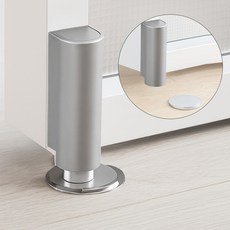 소소룸 방문전용 발걸림 없는 무타공 슬림 도어스토퍼, 그레이, 1개