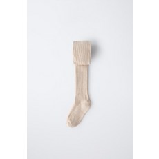 [국내배송] 자라 ZARA 무지 리브드 타이즈 - 샌드 938056