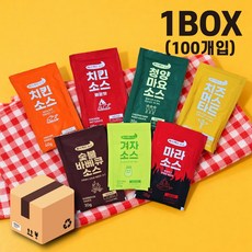 짜서먹는 소포장 소스 7종(1BOX-100개), 1.치킨소스