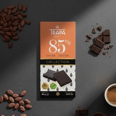 trapa 85%巧克力, 80g, 1個