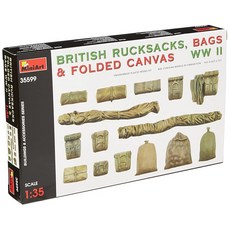 미니아트 1/35 영국 군용 백팩 가방 접이식 캔버스 제2차 세계대전 플라모델 MA35599