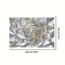 4개 실버 카멜리아 린넨 플레이스매트 - 주방 결혼식 및 파티를 위한 우아한 꽃무늬 테이블 매트 세탁 가능, 02 45x30cm-4pc, 01 DT250530000037