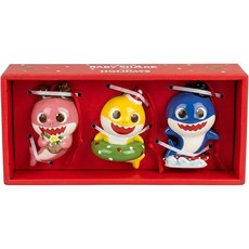 아기 상어 겨울 재미있는 세라믹 장식품 3개 세트 Blue Sky Clayworks, 아기 상어 겨울 재미있는 세라믹 장식품 3개 세트 Bl