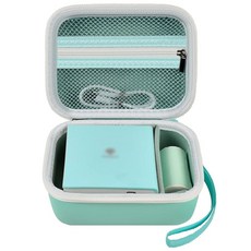 IDPRT/Anycash/ETIKEZ PM290C/ Memoking T02/ Phomemo M02/ T02/ Q30S 미니 포토 프린터용 스티커 프린터 케이스. 라벨 메이커, Green, 초록색, 1개