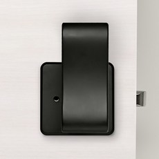 P101 윈드 푸시풀 방문손잡이, 블랙, 1개