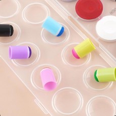 핑거페인팅 스펀지도구 아트잉크 드로잉공예 어린이미술, 1g, 1ml