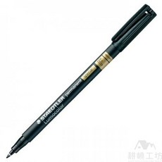 施德樓 STAEDTLER Lumocolor permanent Special MS319F 奈米工業專用油性筆 (F尖) -0.6mm, 黑色, 1個