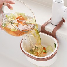 버튼식 음식물 거름망 싱크대 수세미 걸이, 화이트, 1개