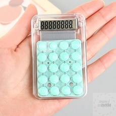 초소형미니계산기 투명 미니 계산기 민트