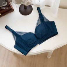 日藏內衣 黑色網紗三角無鋼圈內衣 舒適透氣 簡約時尚