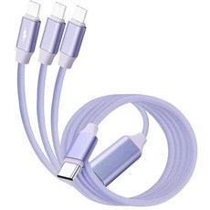 XMSJSIY 6A USB C to 케이블 스플리터 고속 충전 코드 66W Type 수 1 3 다중 데이터 와이어 노트북/태블릿/휴대폰용 - 1.5M/4.9FT, XMSJSIY 6A USB C to 케이블 Splitt, 1개